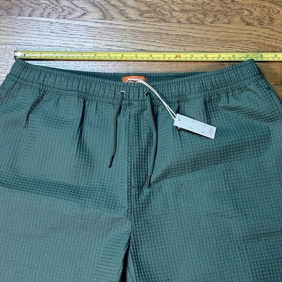 Negative Space Shorts Men's Sz XL Drawstring Waffle Weave Shorts Green NWT - Picture 5 of 6